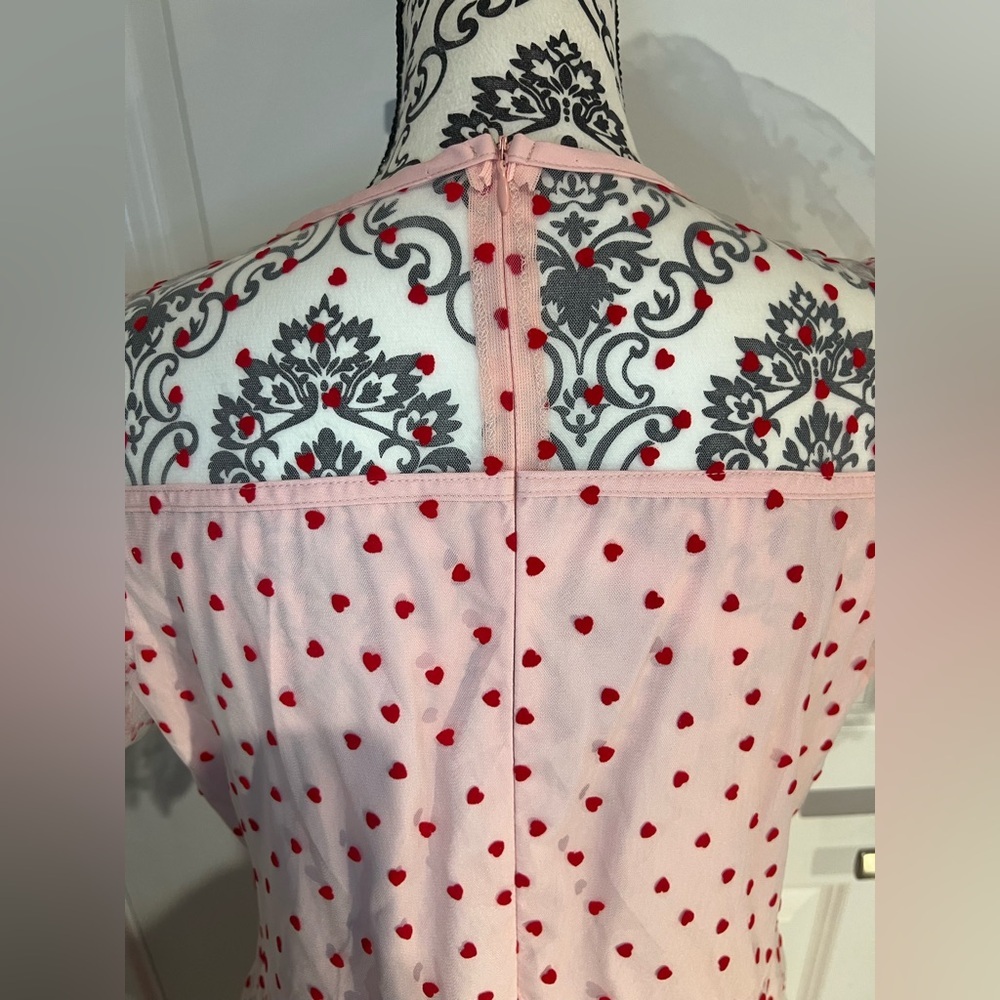 Pink Heart Midi Dress - Picture 3 of 5